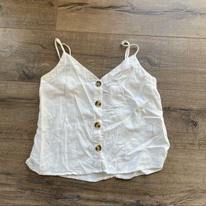Abercrombie Linen Button Tank
